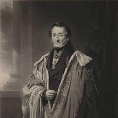Engraved portrait of Thomas Hamilton, Earl of Haddington, in ceremonial robes.