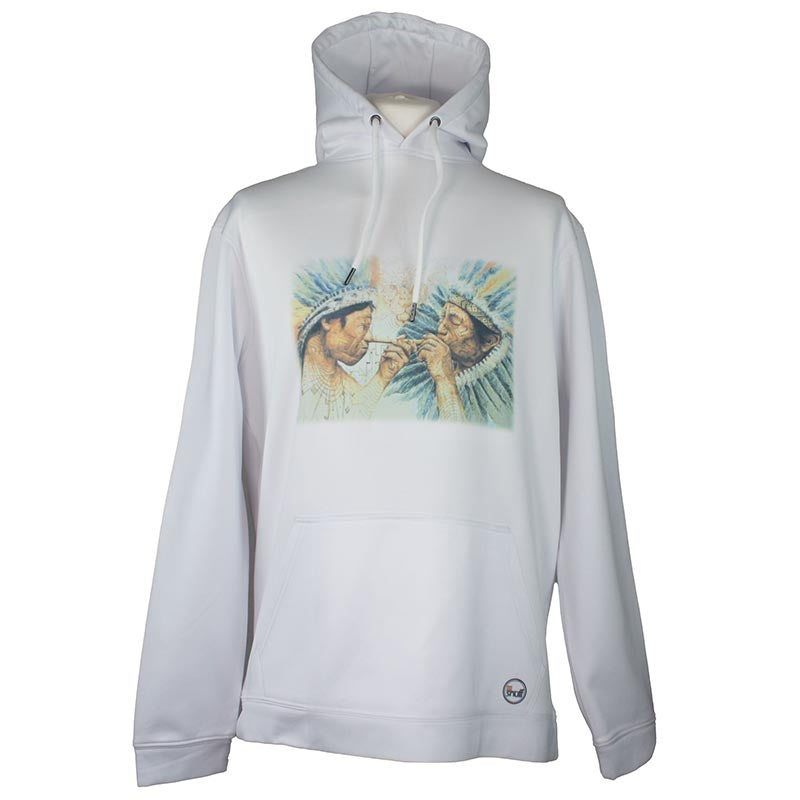 Load image into Gallery viewer, Indian Design White Hoodie: Medium

