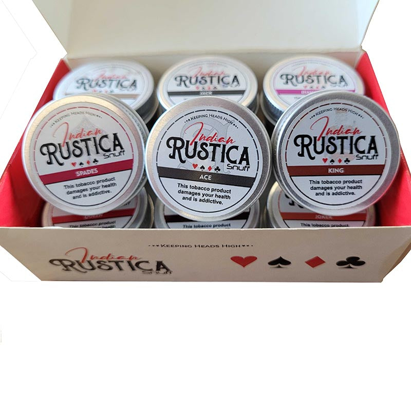 Load image into Gallery viewer, Janta Indian Rustica Playing Cards Assorted 12 tins 20g
