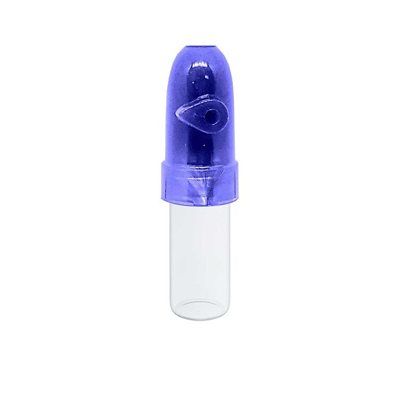 Glass Snuff Bullet 3 ml: Blue