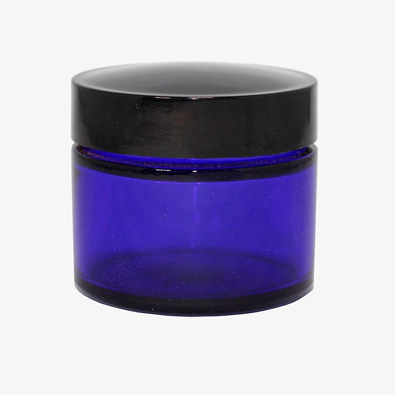 Glass Jar Cobalt