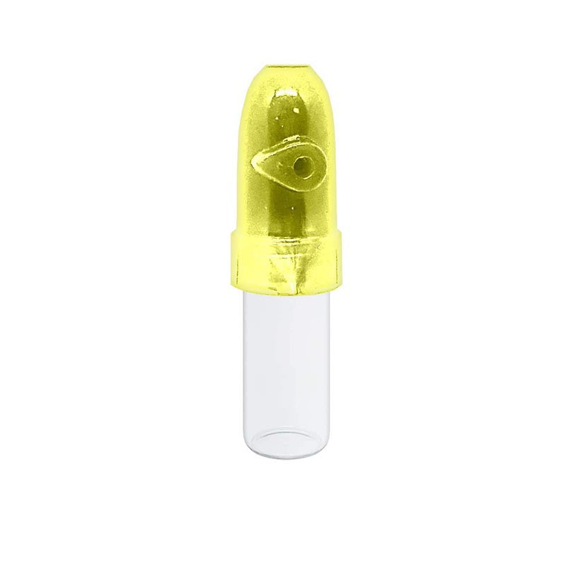 Glass Snuff Bullet 3ml: Yellow
