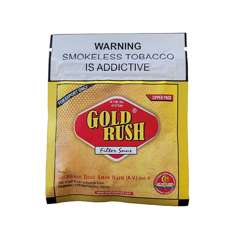 6 Photo Gold Rush Filter Tabaq 5g - Extra strong