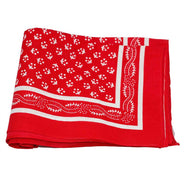 Handkerchief - Red Paisley Border