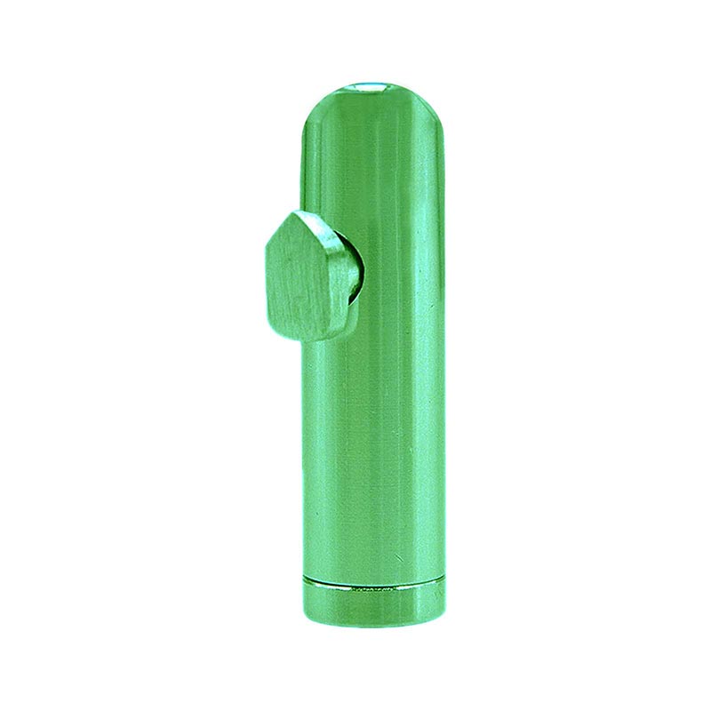 Metal Rounded Snuff Bullet: Green