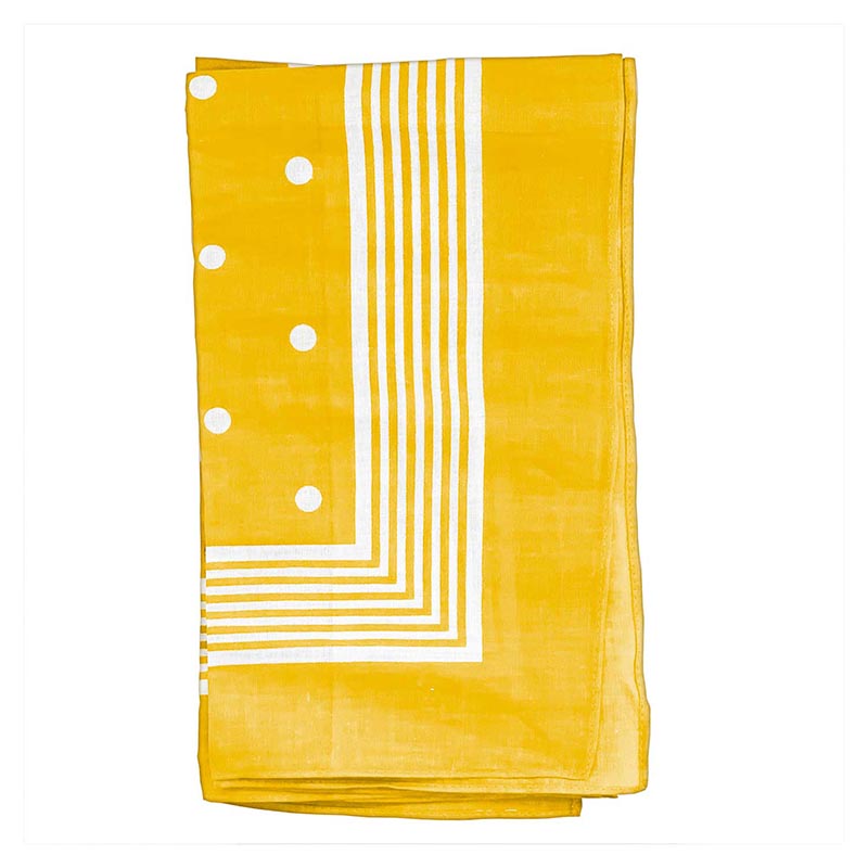 Big Polka Dot Handkerchief: Yellow